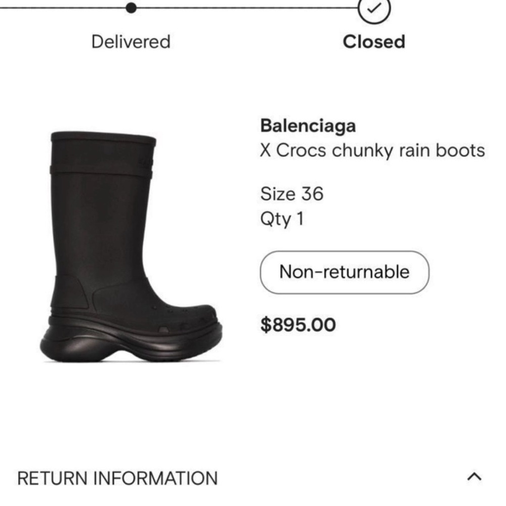 Balenciaga Croc Boots Size 6